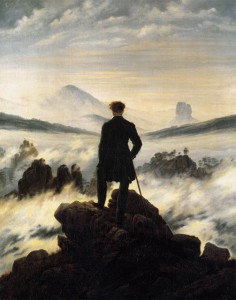 The Wanderer Above the Mists by Caspar David Freidrich (1818)
